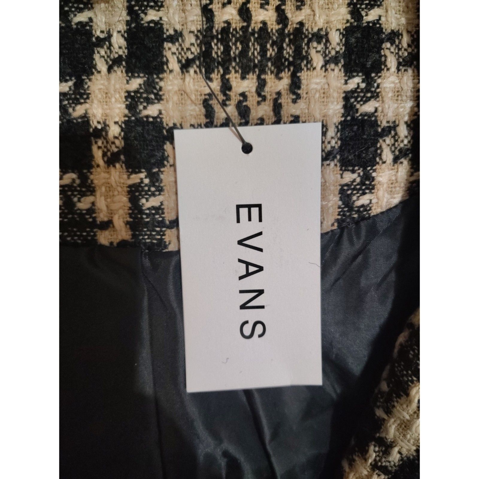 Nwt Evans Jacket Megan Size 26/28 Plaid Tweed Fall Winter Plus Size Curvy — image 4 of 5